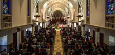 Interior of Sacred Heart Chapel