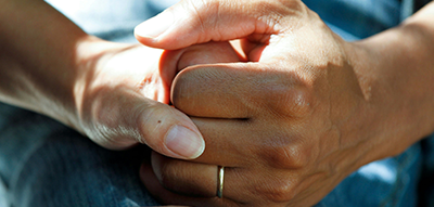 People holding hands